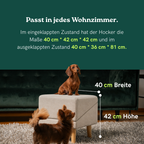2 in 1 Hundehocker Luna - Beige