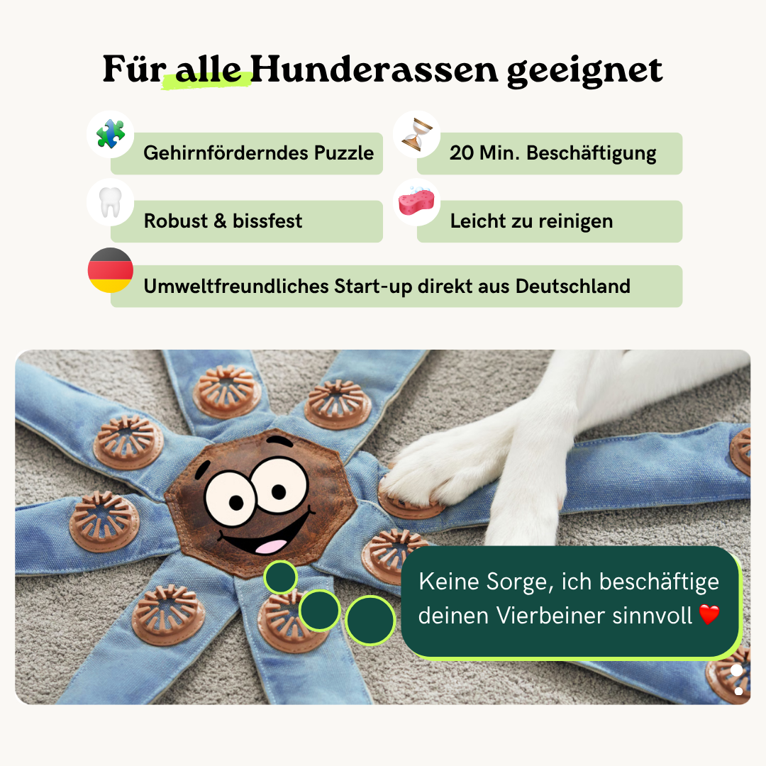 Lucky der Dogtopus™: Das neue Lieblingsspielzeug für deinen Hund