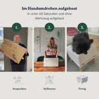 2 in 1 Hundehocker Luna - Beige